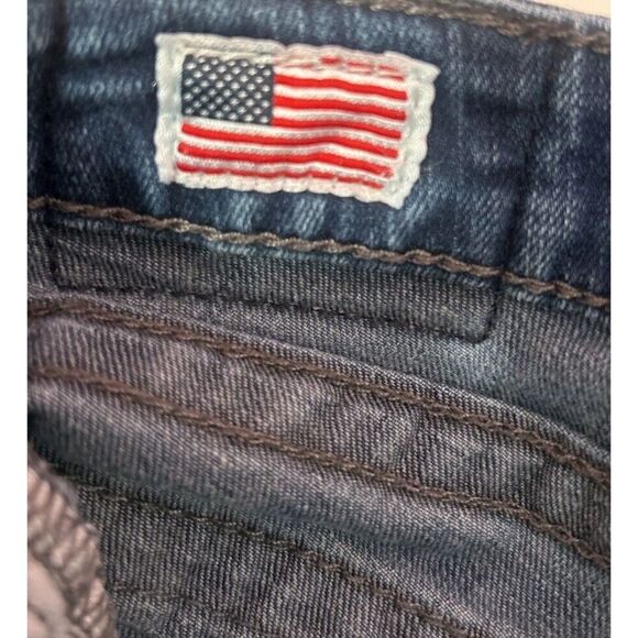 True Religion Dark Wash Jeans RN#112790 CA#30427 World Tour Size 28  Black Label - Picture 8 of 10